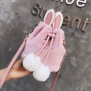 ๐๐๐ Rabbit Fur Crossbody Bag